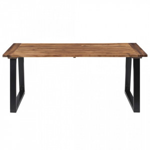 Masa de bucatarie, 180 x 90 cm, lemn masiv de acacia - V288068V - Img 2
