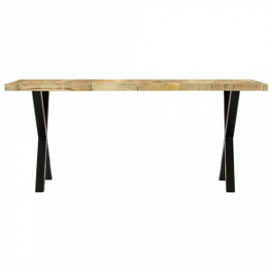 Masa de bucatarie, 180 x 90 x 76 cm, lemn masiv de mango - V283780V - Img 3