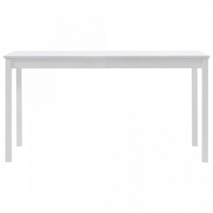 Masa de bucatarie, alb, 140 x 70 x 73 cm, lemn de pin - V283399V - Img 3