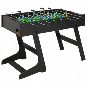 Masă de fotbal pliantă, negru, 121 x 61 x 80 cm - V91938V - Img 2