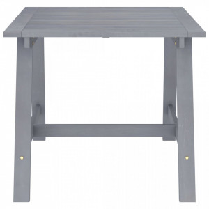 Masă de grădină, gri, 88 x 88 x 74 cm, lemn masiv de acacia - V312410V - Img 3