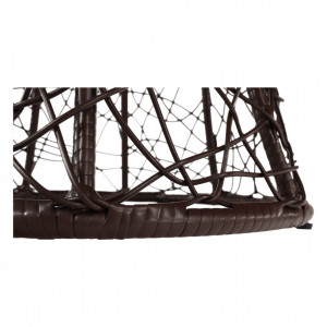 Masă, măsuţă, răchită artificială, maro, 50x47 cm - TP254785 - Img 12
