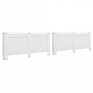 Masti de calorifer, 2 buc., alb, 172 x 19 x 81,5 cm, MDF - V3051379V - Img 1