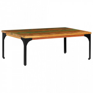 Masuta de cafea, 100 x 60 x 35 cm, lemn masiv reciclat - V247322V - Img 2