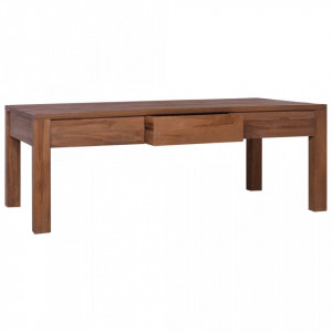 Masuta de cafea, 110 x 60 x 40 cm, lemn masiv de tec - V289079V - Img 2