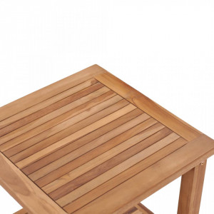 Masuta de cafea, 45 x 45 x 45 cm, lemn masiv de tec - V48979V - Img 3
