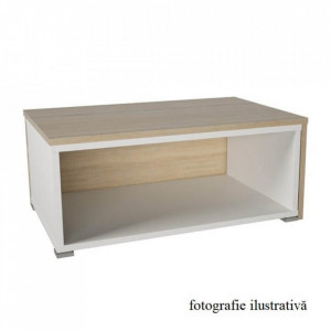Măsuţă de cafea extensibilă, negru/alb - TP130597 - Img 5