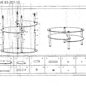 Măsuţă de cafea, oţel cu sticlă transparentă și sticlă albă, 90x55x41 cm - TP143859 - Img 3