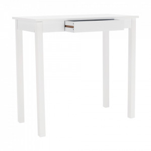 Măsuţă, masă tip consolă albă, 80x40x75 cm - TP277805 - Img 4