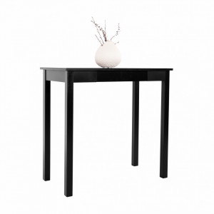 Măsuţă, masă tip consolă neagră, 80x40x75 cm - TP277806 - Img 5