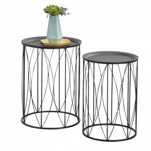 Masute cafea, set 2 bucati masuri diferite - P65862391