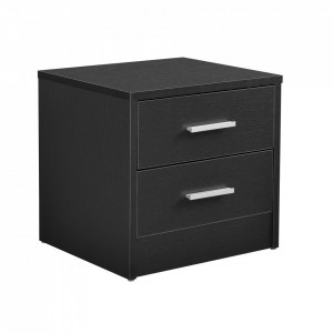 Noptiera cu 2 sertare - comoda - gri - P54985289