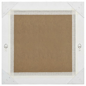 Oglinda de perete in stil baroc, alb, 60 x 60 cm - V320332V - Img 4