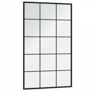 Oglindă de perete,negru, 100 x 60 cm, metal - V342209V - Img 3