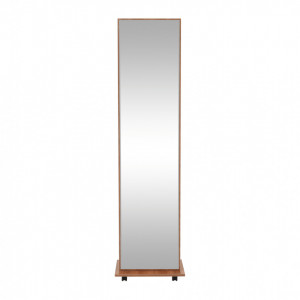 Oglindă de podea cu roţi, maro, 40x168 cm - TP256732 - Img 13