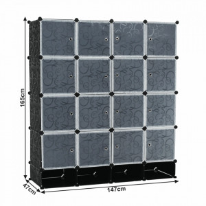 Organizator de dulap modular, alb / negru - TP182591 - Img 18