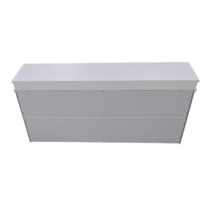 Pantofar, 2 compartimente, alb şi gri, 104x47x24 cm - TP289135 - Img 4