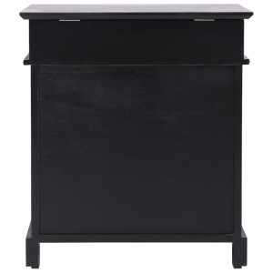 Pantofar, negru, 50 x 28 x 58 cm, lemn de paulownia - V284086V - Img 4