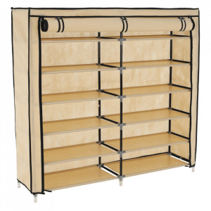 Pantofar, organizator de pantofi bej, 115x30x108 cm - TP275371