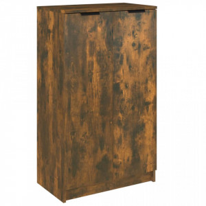 Pantofar, stejar fumuriu, 59x35x100 cm, lemn compozit - V817108V - Img 1