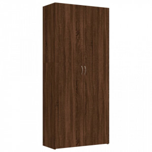 Pantofar, stejar maro, 80x35,5x180 cm, lemn prelucrat - V815278V
