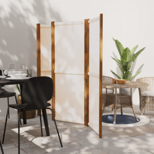 Paravan de cameră cu 5 panouri, alb crem, 350x180 cm - V319185V - Img 2