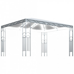 Pavilion cu șir de lumini LED, crem, 400x300 cm - V3070340V - Img 1