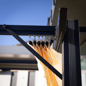 Pergola cu acoperiş glisant, aluminiu, 290x290x215 cm - TP297576 - Img 9