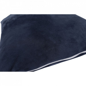 Pernă, material textil de catifea albastru închis, 45x45 cm - TP238757 - Img 15