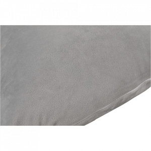 Pernă, material textil de catifea gri deschis, 45x45 cm - TP238752 - Img 16