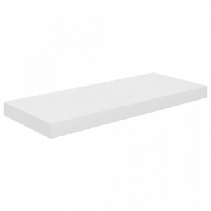 Rafturi de perete, 2 buc., alb extralucios, 60x23,5x3,8 cm, MDF - V323749V - Img 4