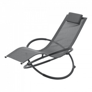 Scaun balansoar gradina, 150 Kg, gri inchis - P79634891 - Img 2