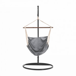 Scaun balansoar suspendabil, leagăn agăţat, gri, 100x130 cm - TP274717 - Img 5