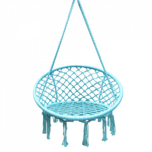Scaun balansoar suspendabil, leagăn agăţat, mentol, 80x120 cm - TP274290