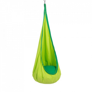 Scaun balansoar suspendabil, leagăn agăţat, verde, 60x150x70 cm - TP274726