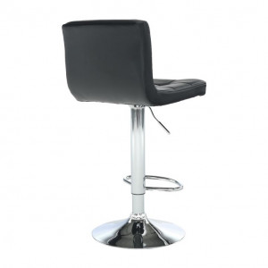 Scaun de bar, piele ecologică negru/crom - TP175173 - Img 14