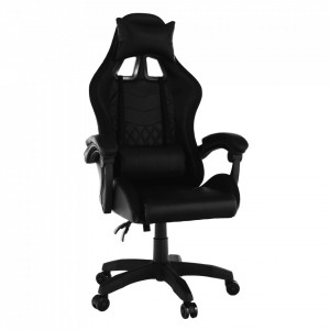 Scaun de birou cu iluminare RGB, gaming, negru, 64x60x127-137 cm - TP279983 - Img 16