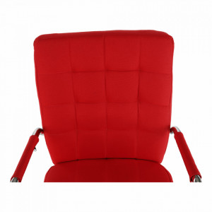 Scaun de birou, roşu, 50,5x64x92,5-102,5 cm - TP235886 - Img 12