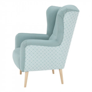 Scaun de design, ţesătură mentol/model - TP223733 - Img 7