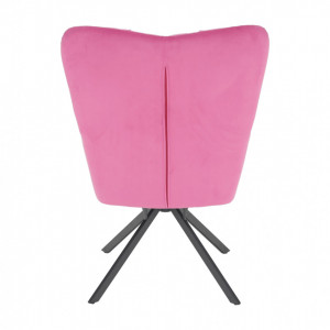 Scaun de design, ţesătură roz - TP275350 - Img 6