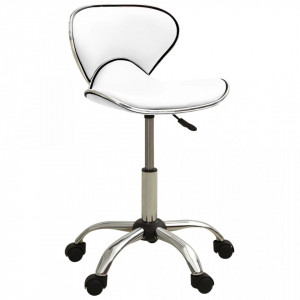 Scaun de salon spa, alb, piele ecologica - V323673V