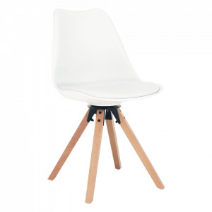 Scaun pivotant elegant, alb - TP288201 - Img 15
