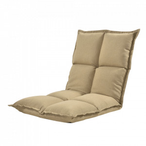 Scaun podea, 110 x 55 x 11 cm, culoarea nisipului, reglabil in 5 trepte - P65760488 - Img 2