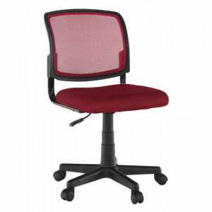 Scaun rotativ, roşu și negru, 47x80/91x42 cm - TP265167 - Img 14