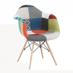 Scaun, ţesătură patchwork/fag - TP228663 - Img 20