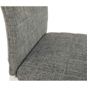 Scaun, textil gri deschis/metal alb - TP201232 - Img 9