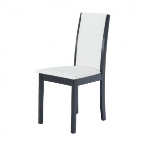 Scaun, wenge/piele eco alb - TP203071 - Img 8