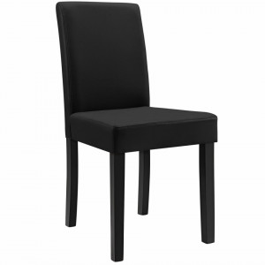 Scaune bucatarie, set 6 buc, piele sintetica, negru - P46253637 - Img 3