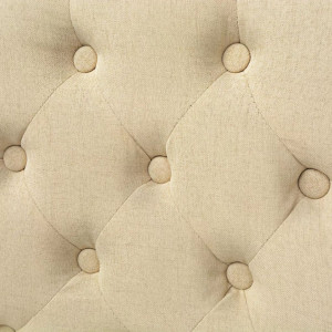 Scaune de bucatarie, 4 buc., crem, material textil - V274425V - Img 2