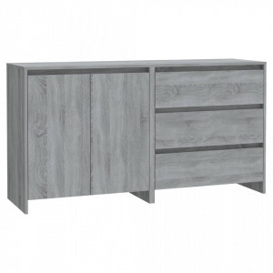 Servantă, 2 piese, sonoma gri, lemn prelucrat - V3098063V